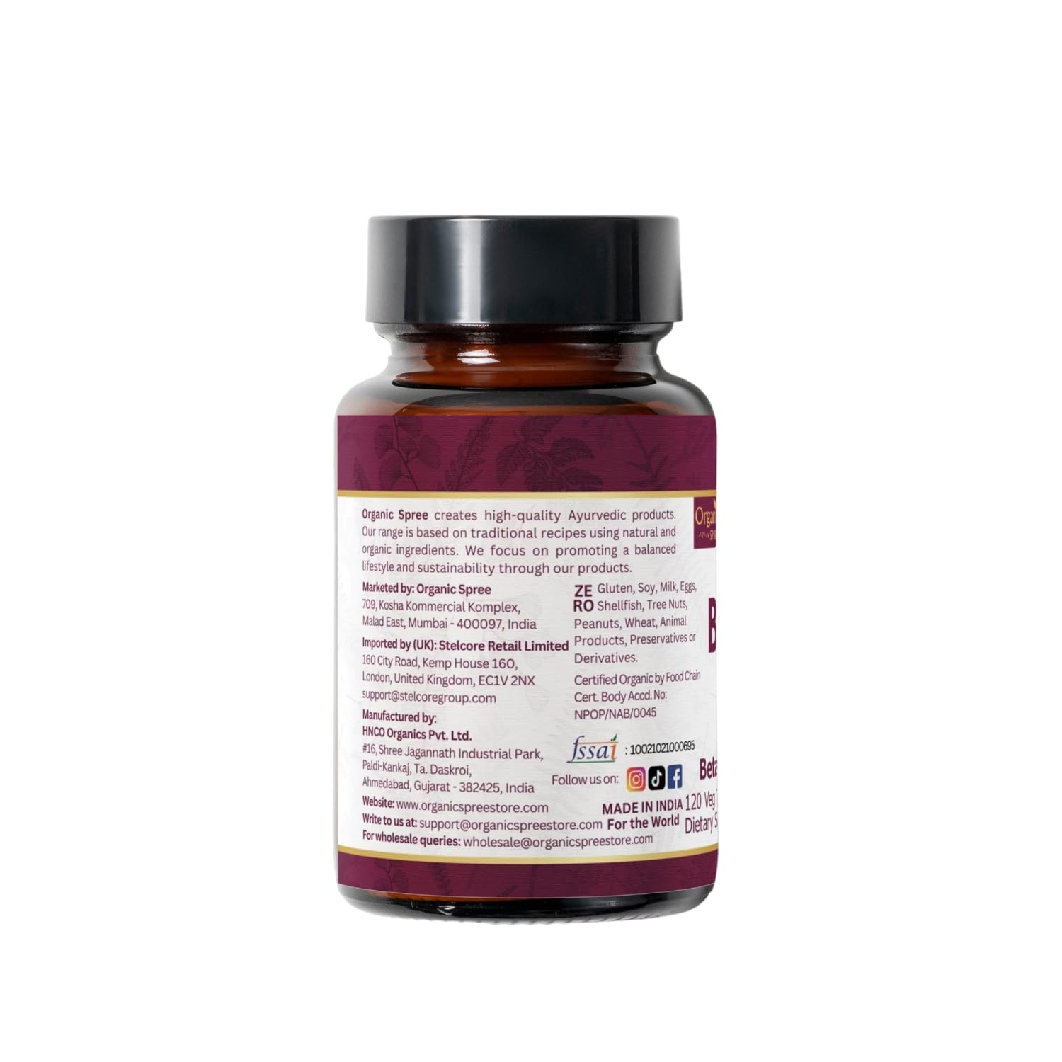 ORGANIC SPREE Beetroot 120 Tablets | Beta Vulgaris (Beetroot) | USDA Organic Certified | Organic and Natural 120tab - Pack of 2