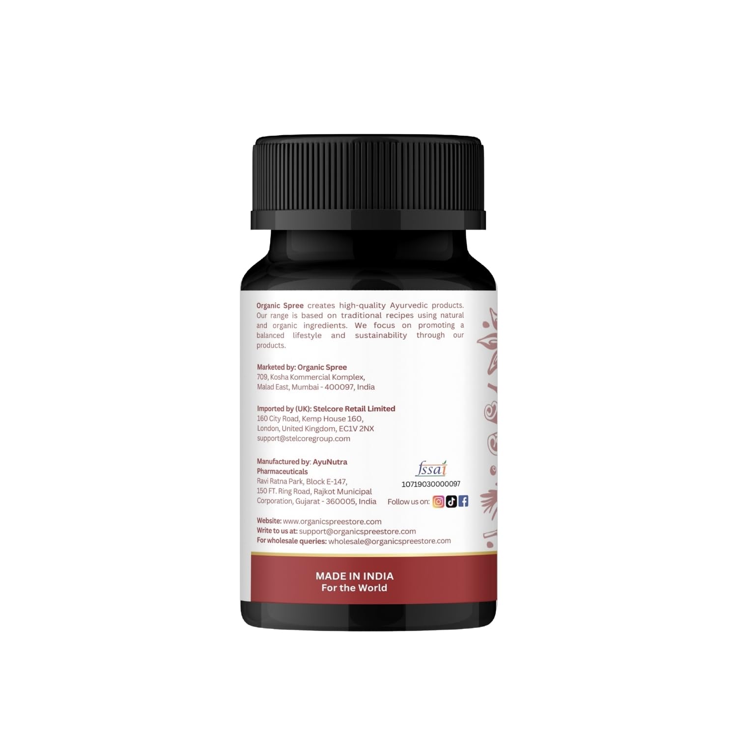 Organic Spree Triphala Guggulu 120 Tablets | Gut Health & Digestive Support - Ayurvedic, Vegetarian