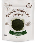 Organic Traditions Wheat Grass Powder - Gluten Free, Vegan, Non-GMO (150g)