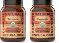 Organic Turmeric Capsules 600mg | Pure Curcumin 100 Capsules (Pack of 2) - Liver & Joint Support