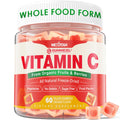 Organic Vitamin C Gummies 120mg for Adults – Sugar Free, Vegan, 60 Count
