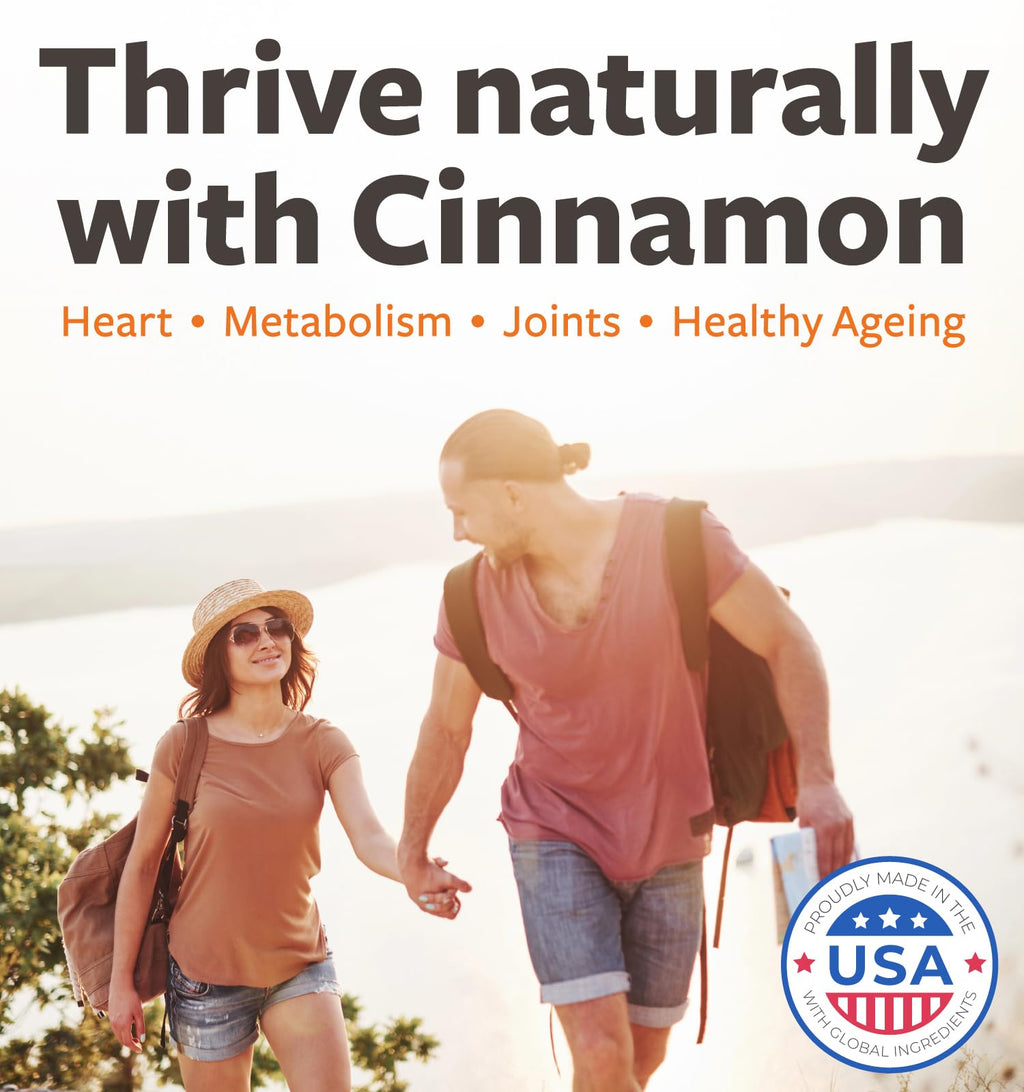 USDA Organic Ceylon Cinnamon Pills - 1000mg per Serving, 120 Veggie Capsules | Full Body Antioxidant Support | Vegan & Non-GMO (2 Months Supply)
