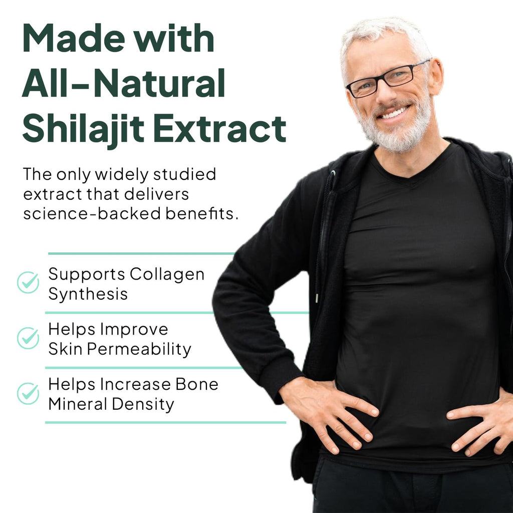 Organics Ocean One-Per-Day Shilajit Capsules – Premium Himalayan Shilajit (6 Bottles)