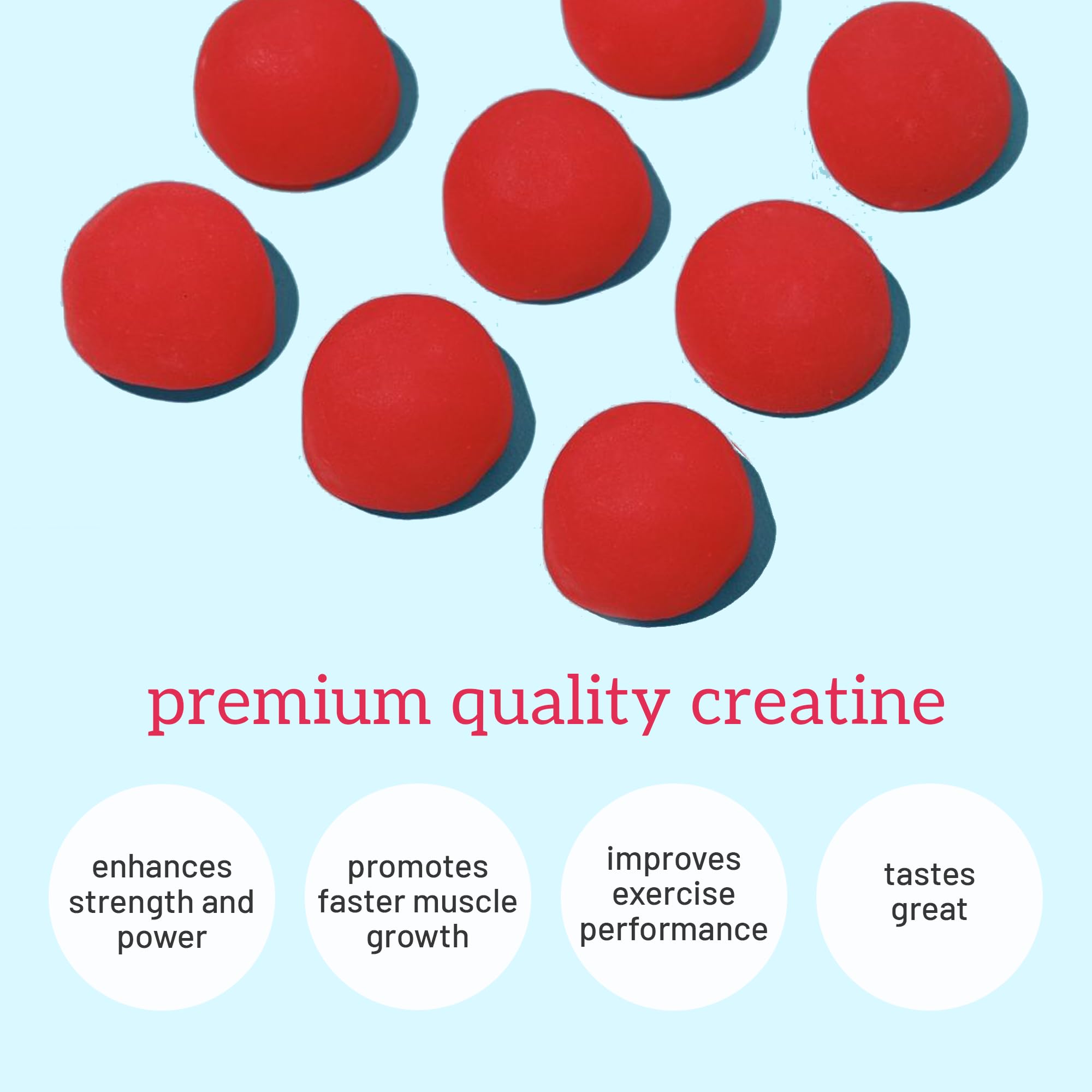 Organifi Creatine Chews - Cherry Gummies for Performance & Recovery (30-Day Supply)