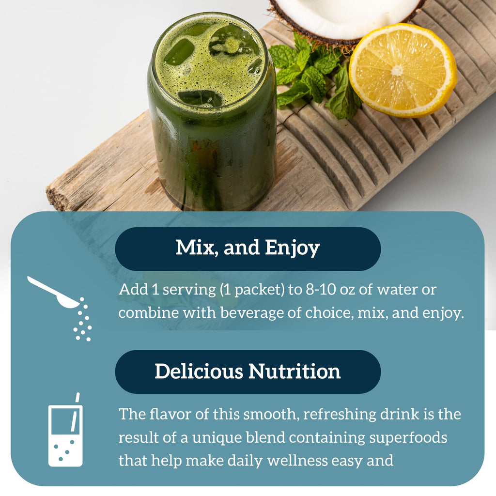 Organifi GO Packs: Green Juice - Organic Travel Greens Powder (30 Packs)