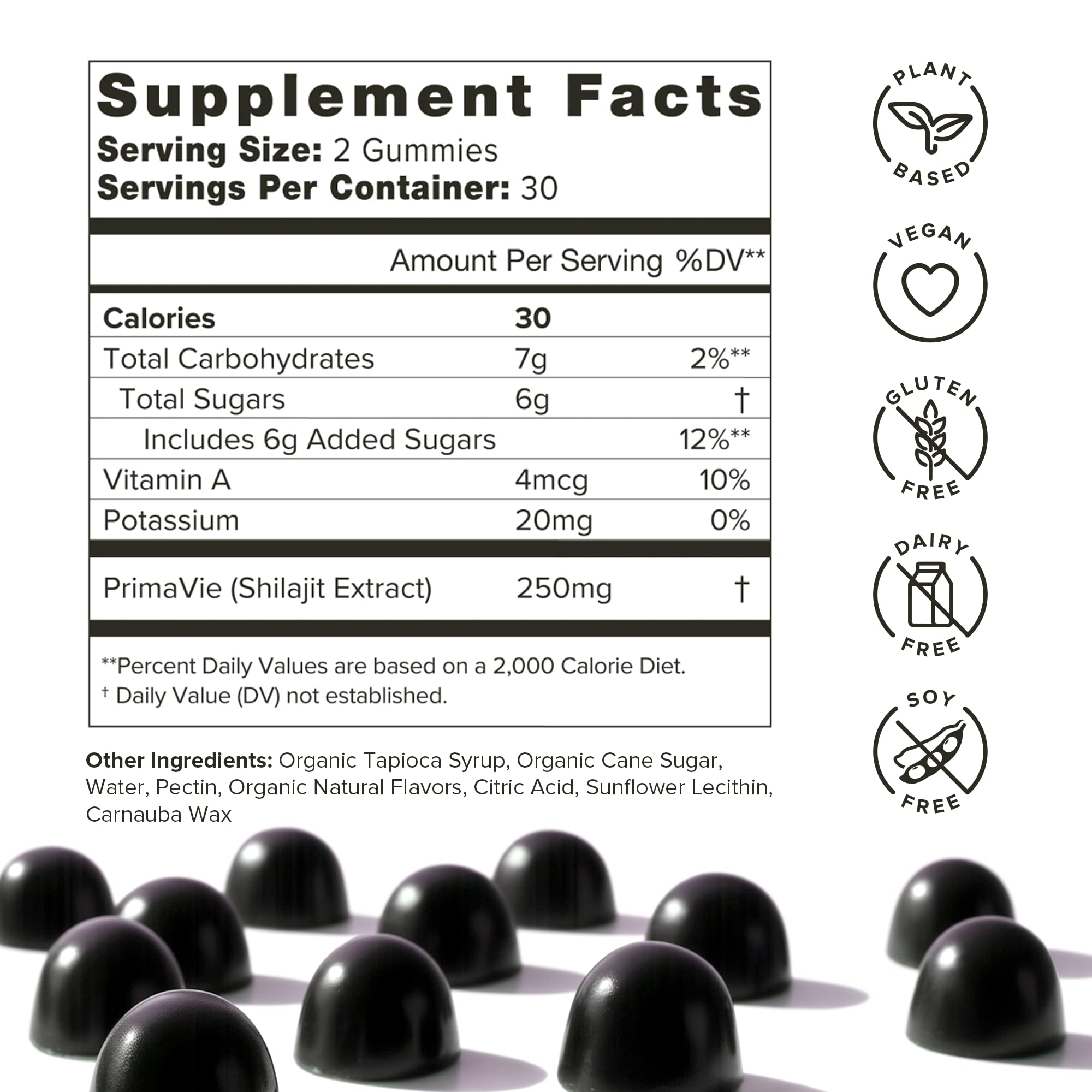 Organifi Shilajit Gummies – Himalayan PrimaVie Shilajit, 60 Count