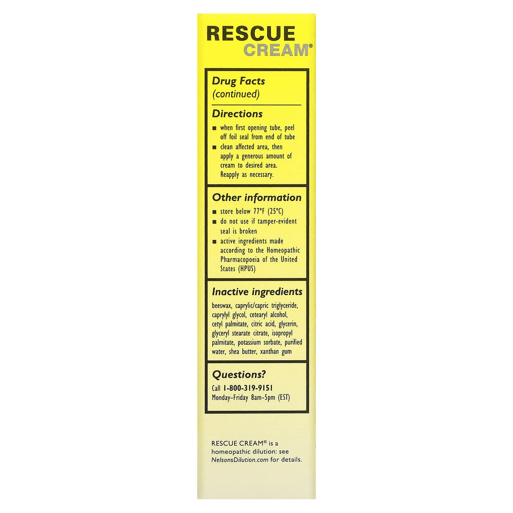 Original Flower Remedies Rescue Cream, 1 oz (30 g) – Bach | Homeopathic