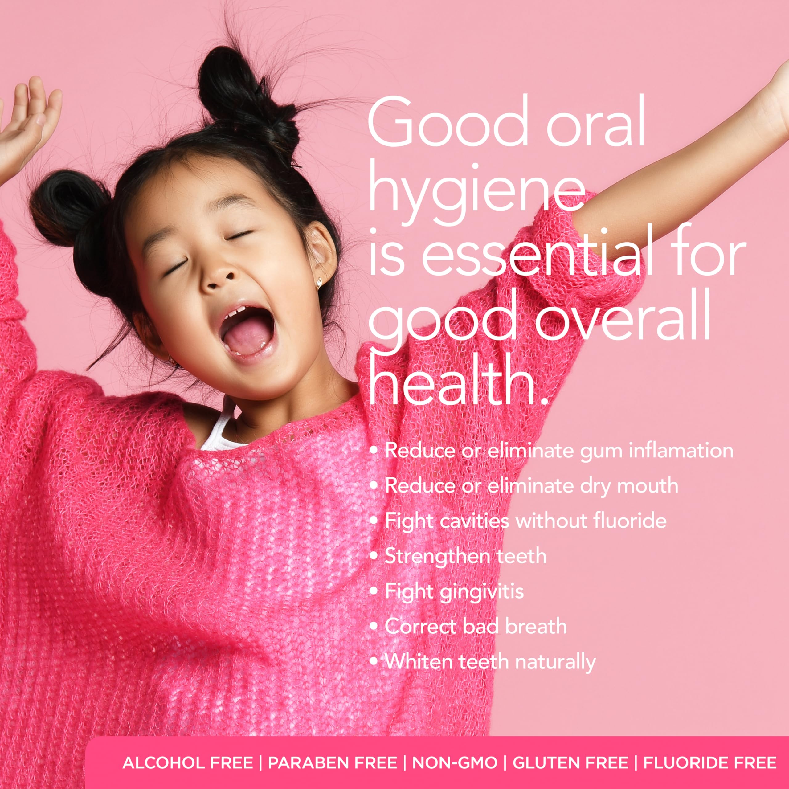 ORL Kids Natural & Organic Mouthwash – Fluoride & Alcohol Free | Clean, Whiten & Strengthen Enamel