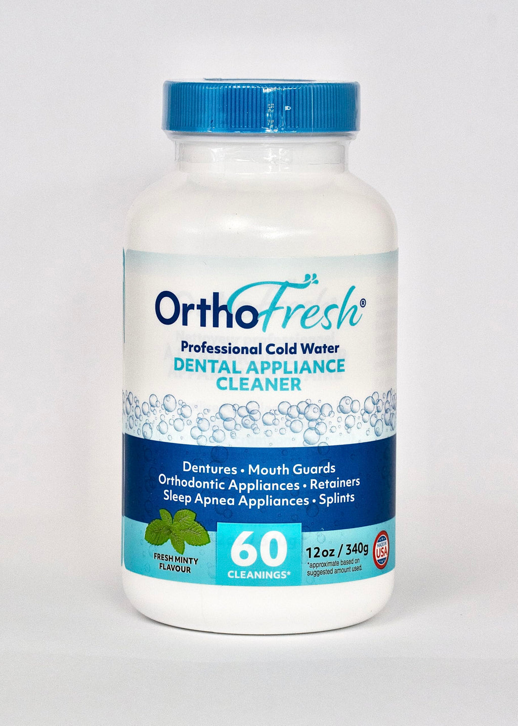OrthoFresh Professional Cold Water Dental Appliance Cleaner | 15-Minute Clean