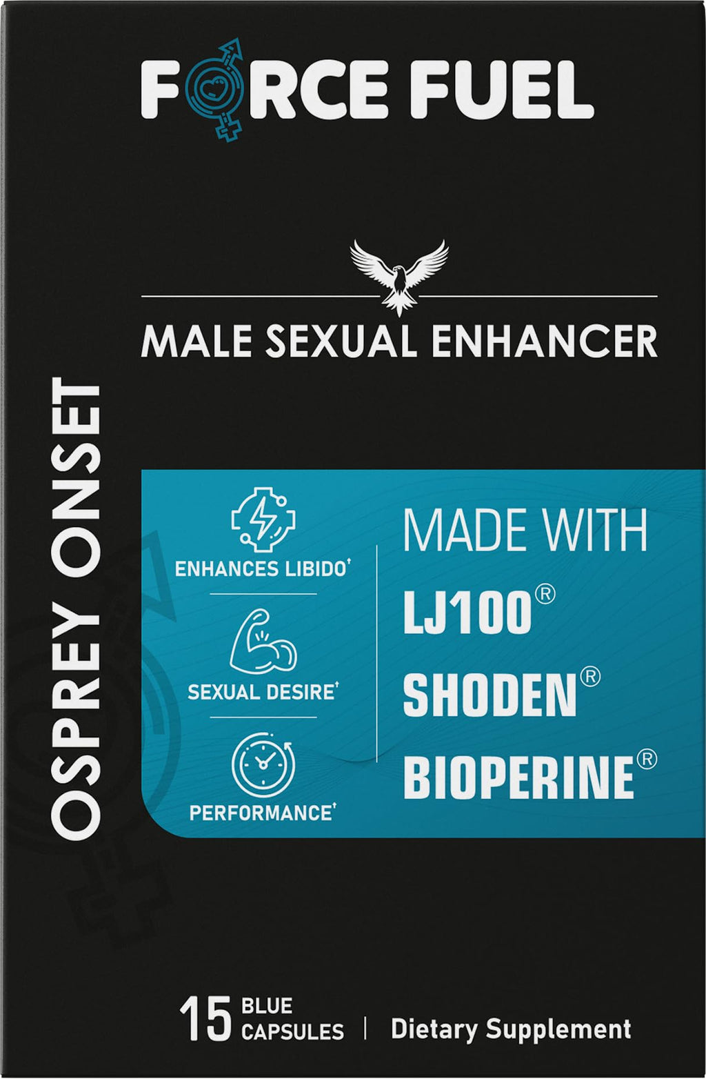 Sex Pills for Men – Last Longer & Enhance Erection Sensitivity – Osprey Onset, 15 Capsules