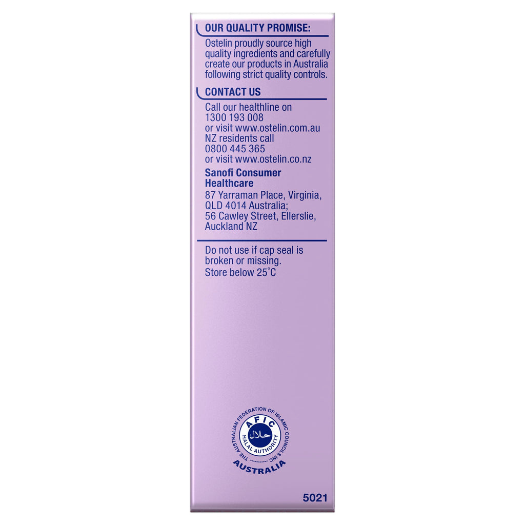 Ostelin Kids Vitamin D Liquid 20ml — 200IU Vitamin D3 (Strawberry)