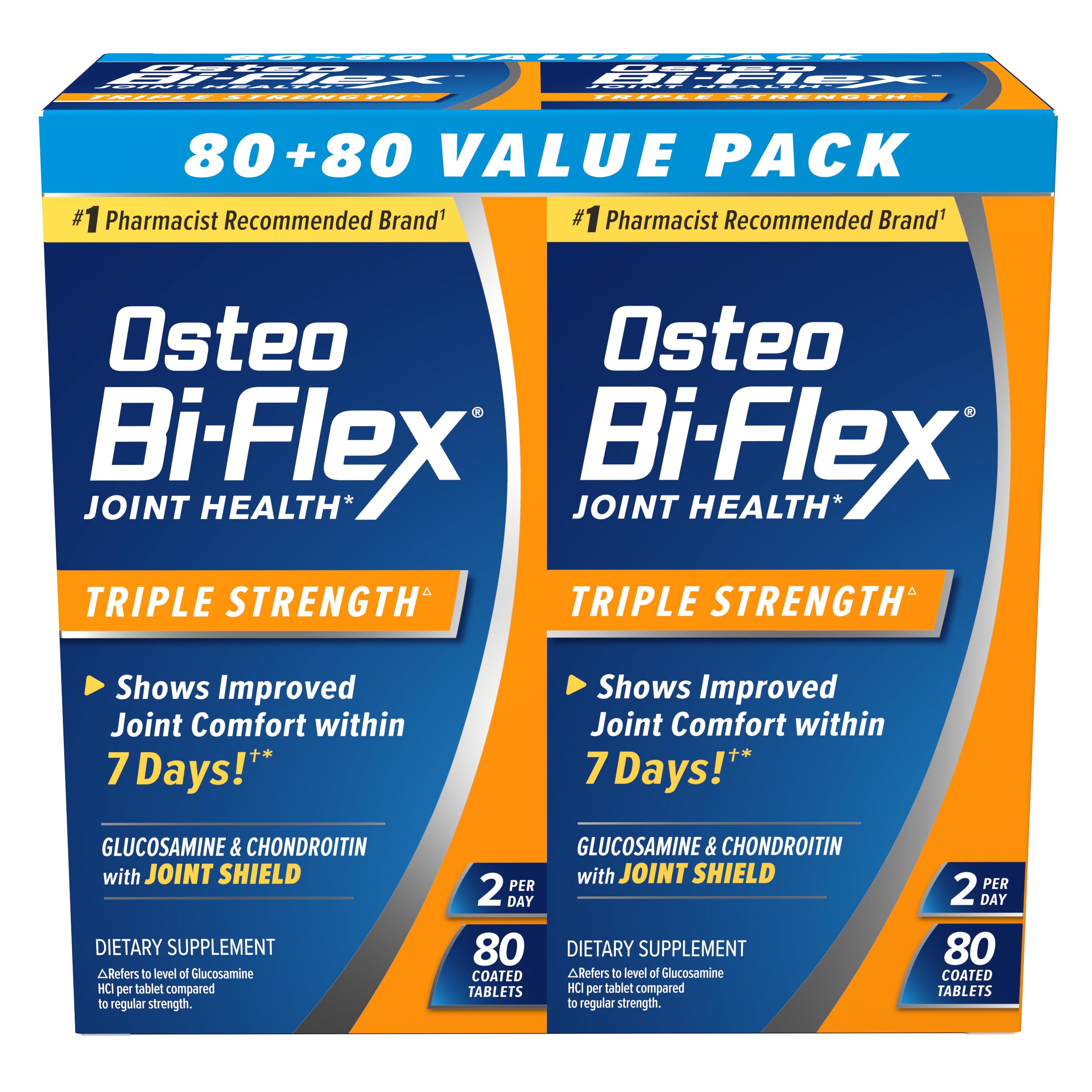 Osteo Bi-Flex Triple Strength Glucosamine Chondroitin – 80 Count Twin Pack