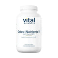 Vital Nutrients Osteo-Nutrients II | Vitamin K2 + D3, Calcium, Magnesium, Boron for Bone Strength & Heart Support | Vegetarian | 240 Capsules