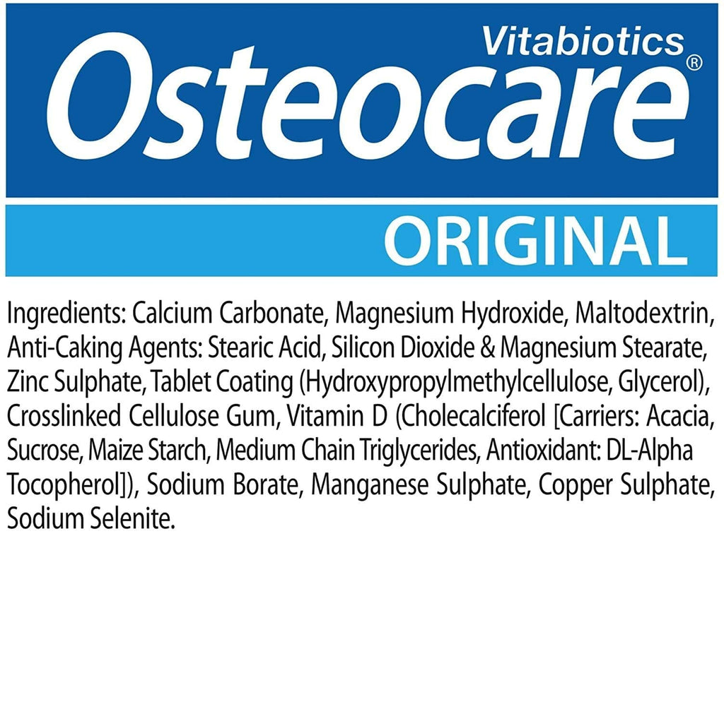 Vitabiotics Osteocare Calcium 800mg with Vitamin D3, Magnesium & Zinc – 90 Tablets | Bone Health & Immunity
