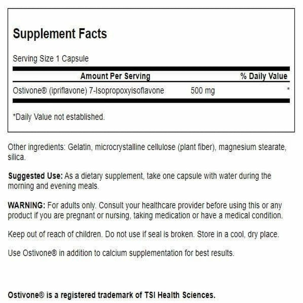 Swanson High Potency Ostivone 500 mg – 60 Capsules
