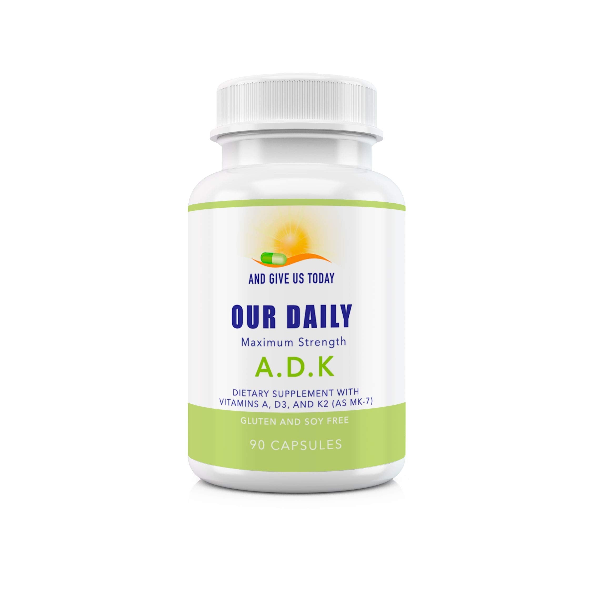 Our Daily Vites ADK Supplement – Vitamin A, D3 & K2 (MK7) for Bone & Immune Support