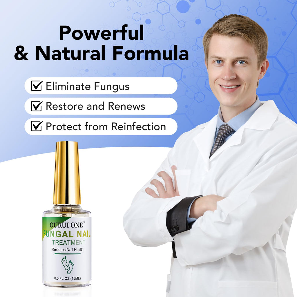 ourui one Toenail Fungus Treatment Extra Strength — 4-Week Nail Repair for Thick, Yellow Nails