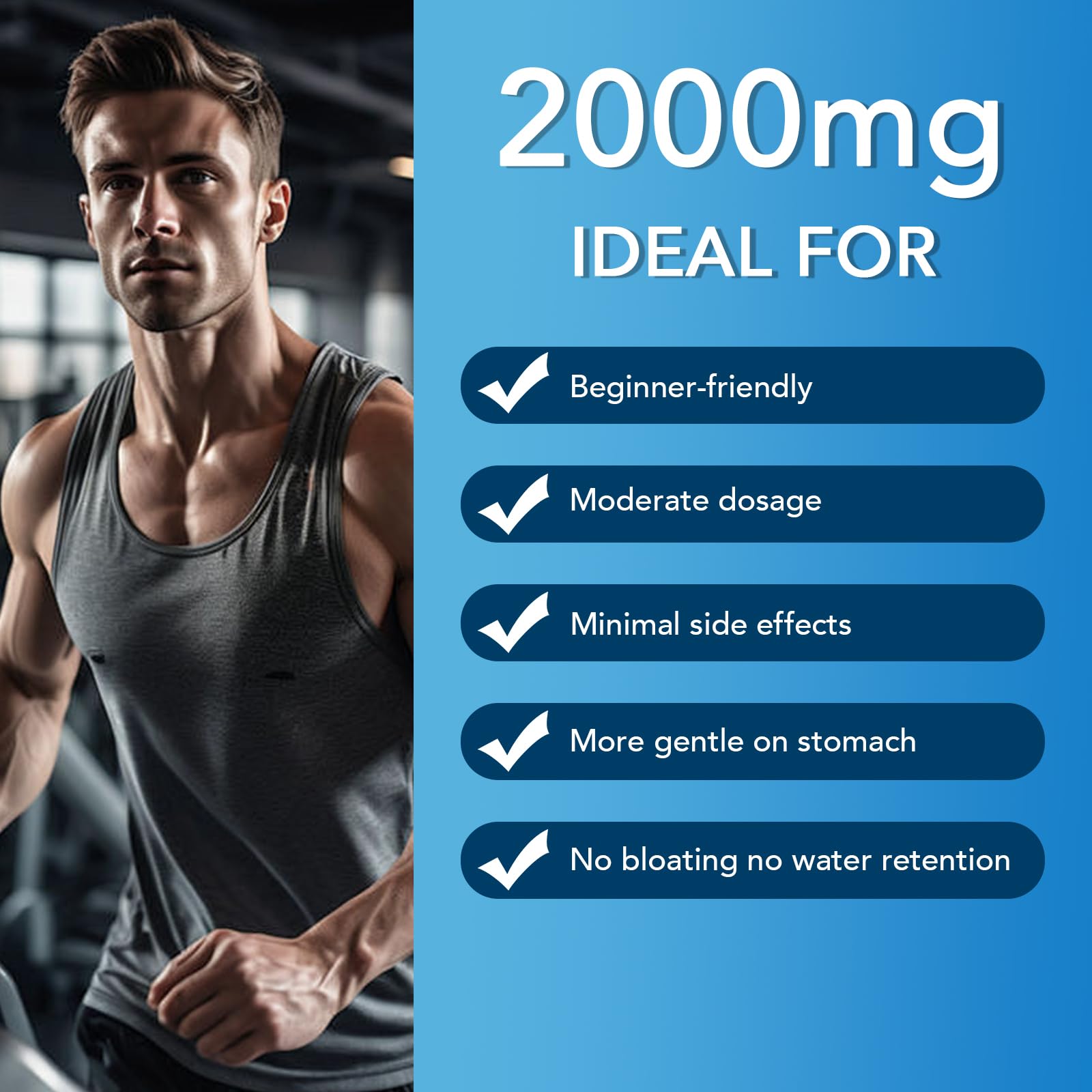 Ourui One Creatine HCL Gummies 2000mg – Fast Absorbing for Strength & Recovery