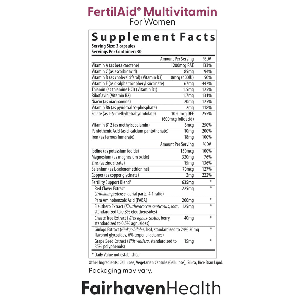 FertilAid for Women & Ovaboost Combo – Fertility Supplements (Ovulation & Egg Quality)