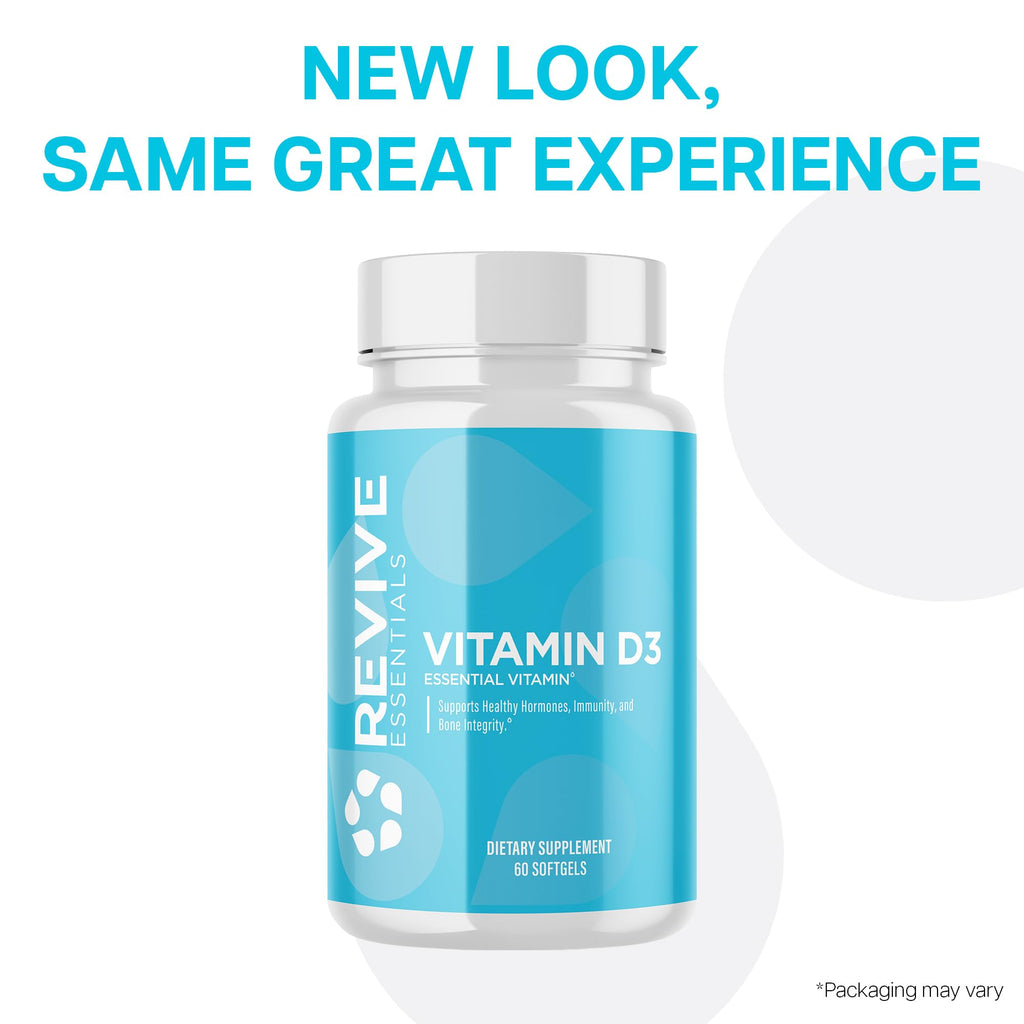 Revive MD Vitamin D3 5000 IU – Immune & Bone Health (60 Softgels)
