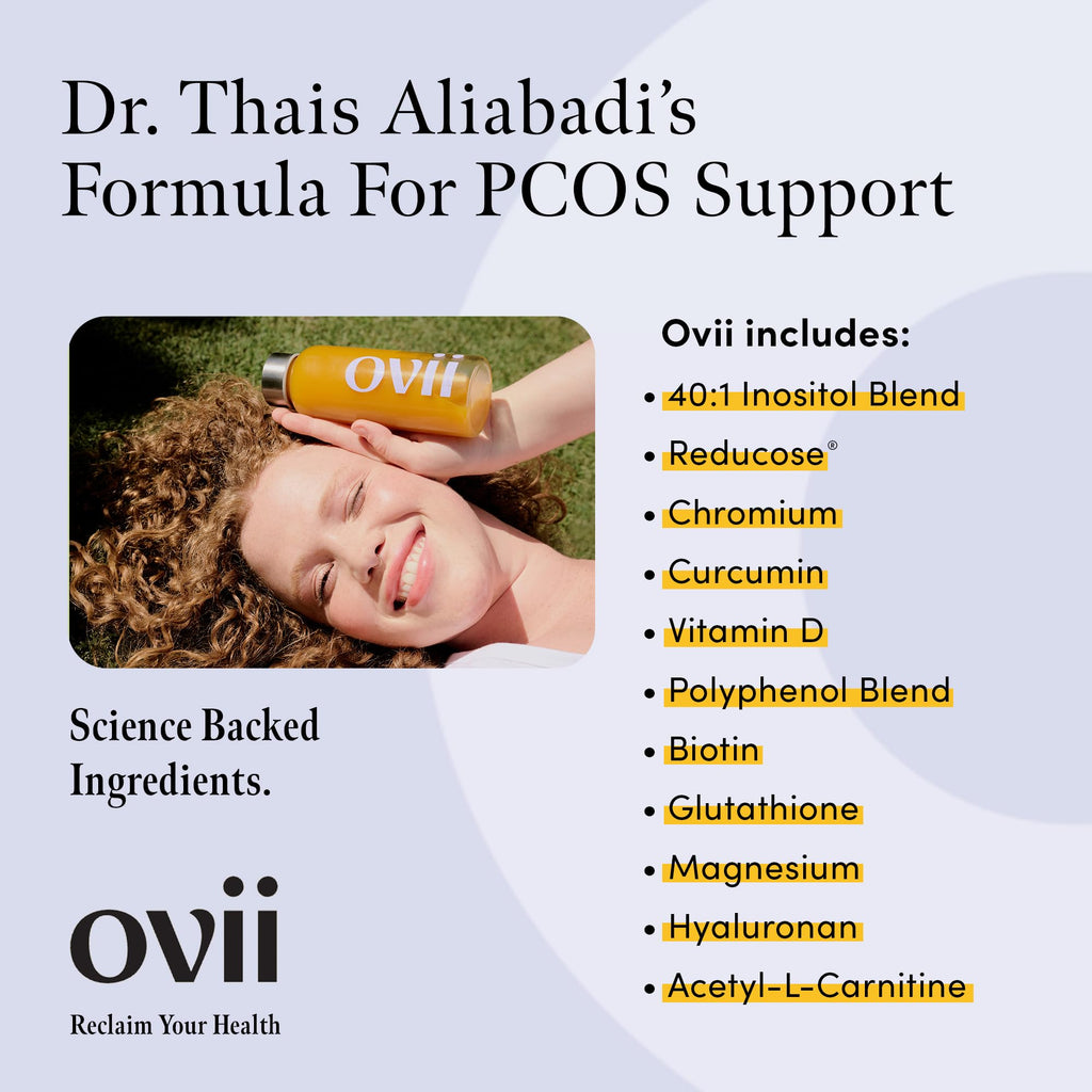 Ovii - Hormone & PCOS Supplement with Inositol, Antioxidants, and Nutrients (60 Count, 2 Month)