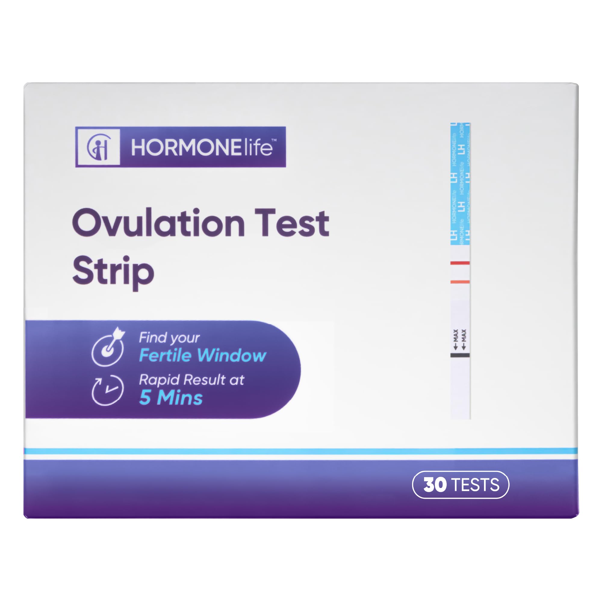 Ovulation Test Strips – LH Test for Ovulation Detection, Easy-to-Use Home Ovulation Tracking (15/30 Count) (LH Test 30 Count) | HORMONElife