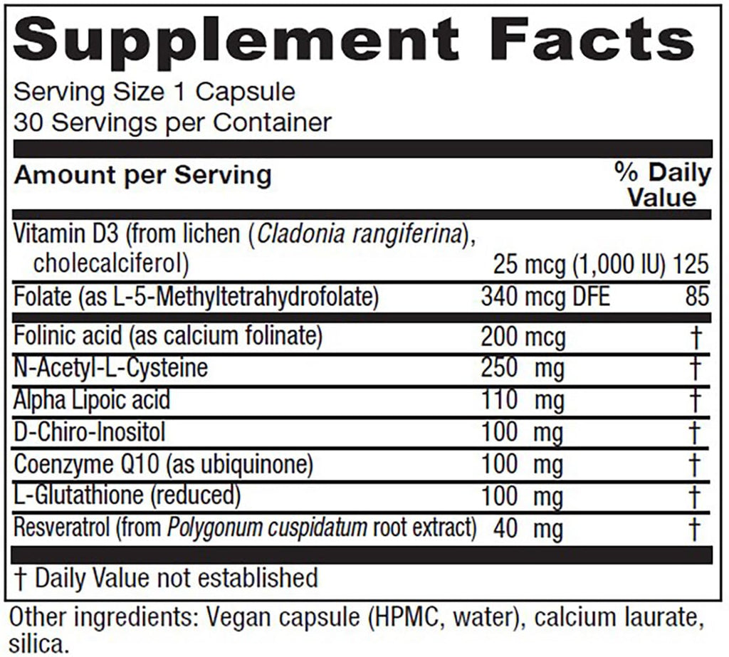 Vitanica Ovum A.M. – Egg Quality Support with Vitamin D3, Alpha Lipoic Acid & CoQ10 (30 Vegan Caps) – Works Best with Ovum P.M.