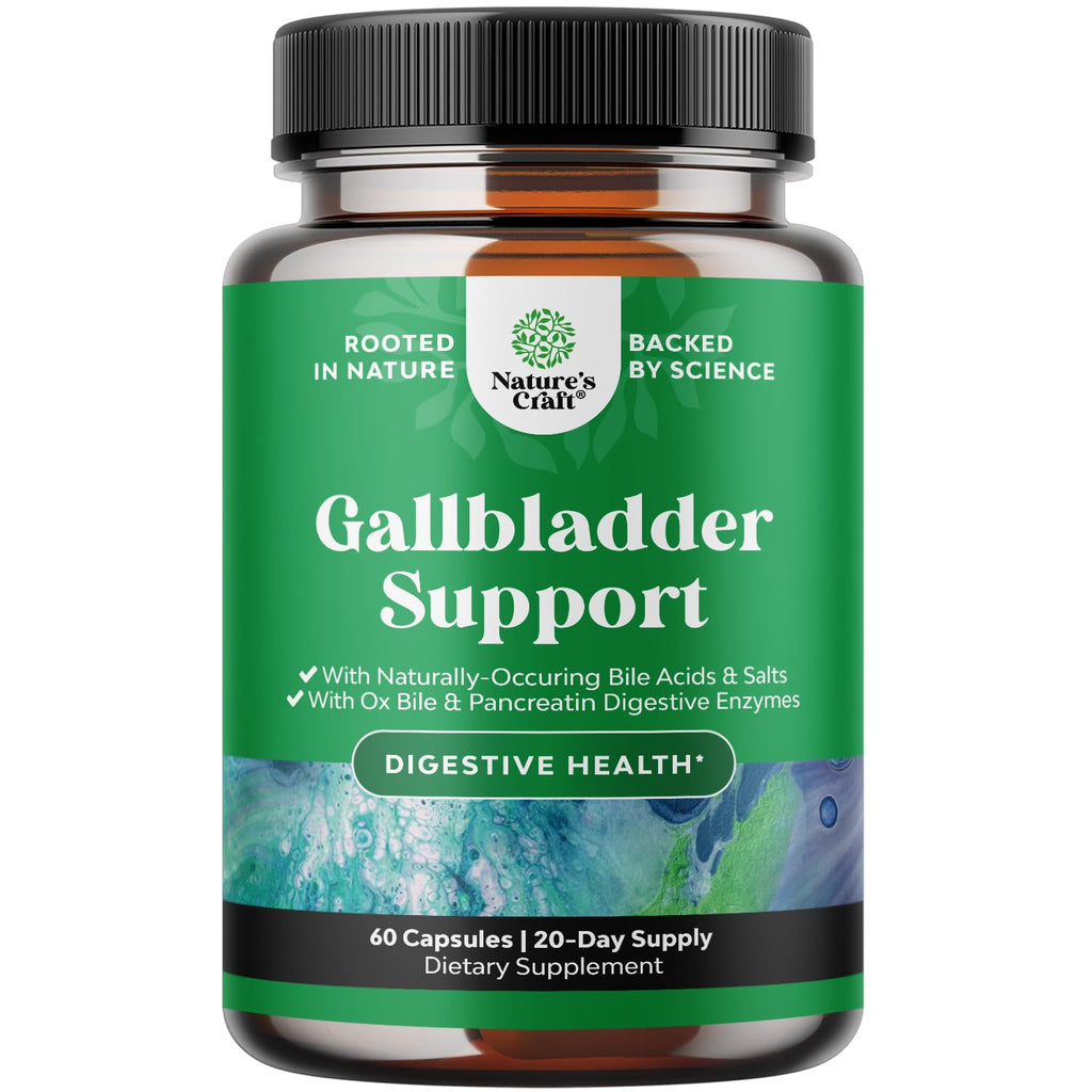 Ox Bile Salts for Gallbladder Support | Digestive Enzymes & Betaine HCL