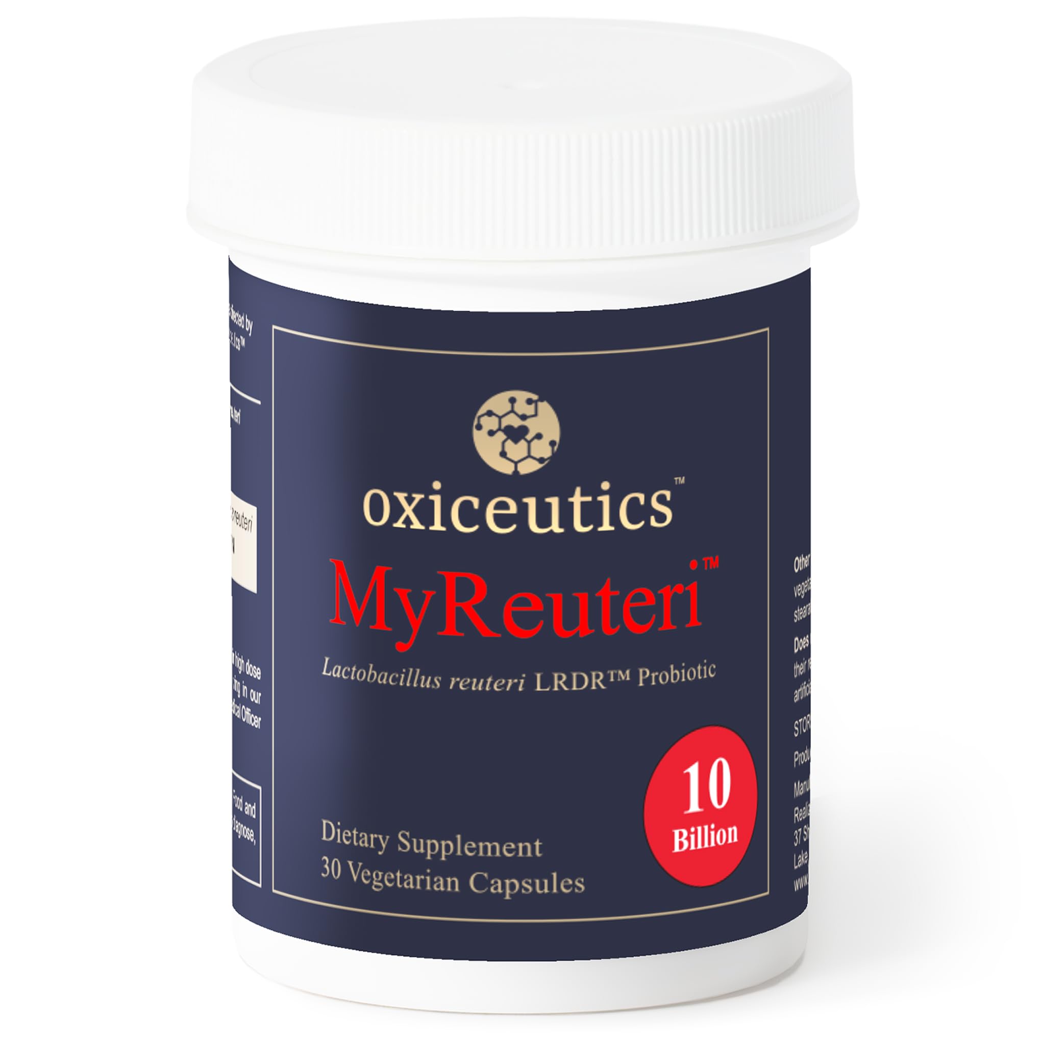 oxiceutics MyReuteri 10 Billion CFU Probiotic – Yogurt-Style Starter + FOS Prebiotic by Dr. William Davis
