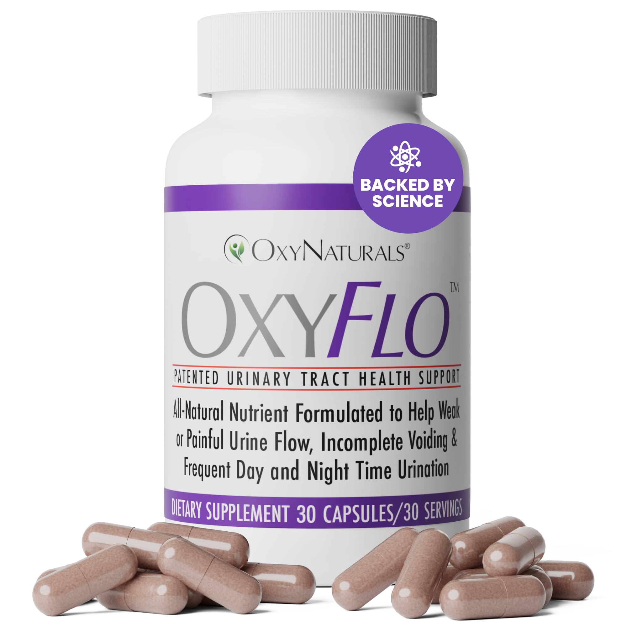OxyFlo Bladder Control Supplement | Flowens Cranberry | 30 Servings | Made in USA