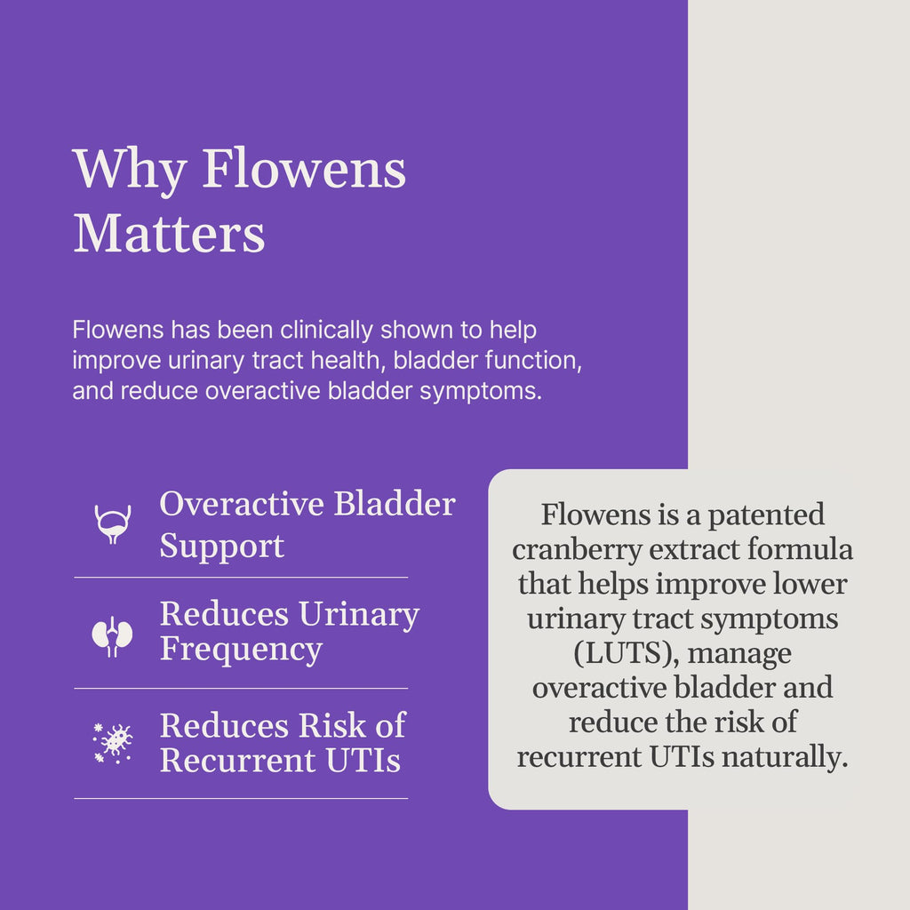 OxyFlo Bladder Control Supplement | Flowens Cranberry | 30 Servings | Made in USA