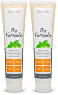 Oxyfresh Pro Formula Fresh Mint Toothpaste – Gentle Low Abrasion, Fluoride-Free, 5.5 oz Pack of 2