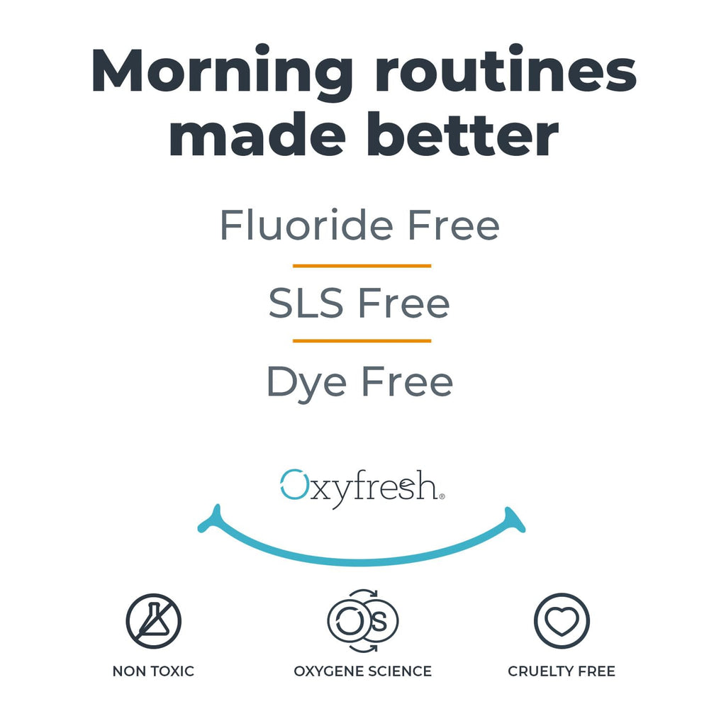 Oxyfresh Maximum Fresh Breath Lemon Mint Toothpaste - Clean Teeth & Fresh Breath - SLS & Fluoride Free - 5 oz
