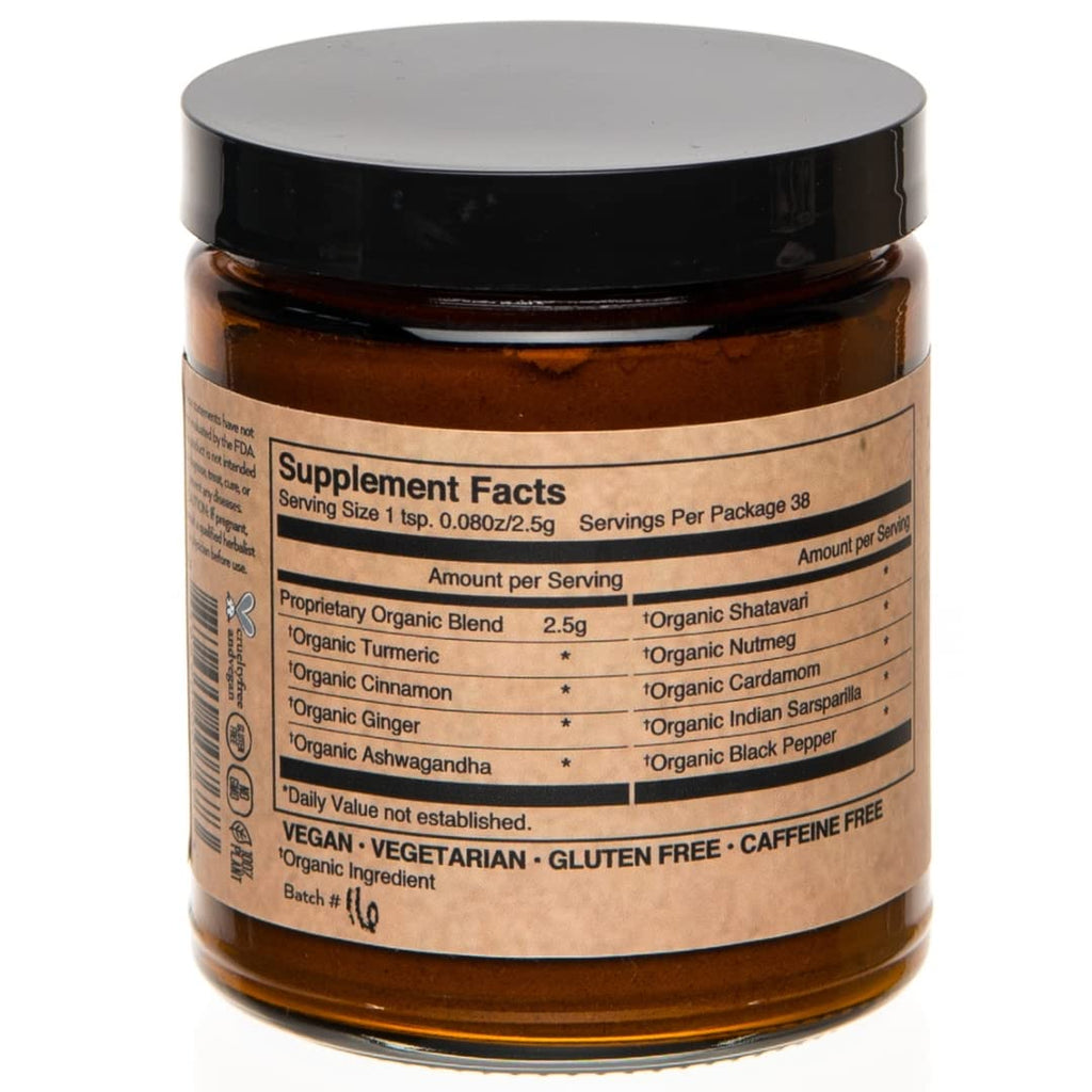 PAAVANI Ayurveda Golden Milk – Organic Turmeric & Ashwagandha, 38 Servings