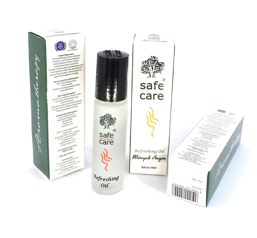 Roll on Refreshing Aromatherapy Oil 10 mL Pack of 12 – Safe Care