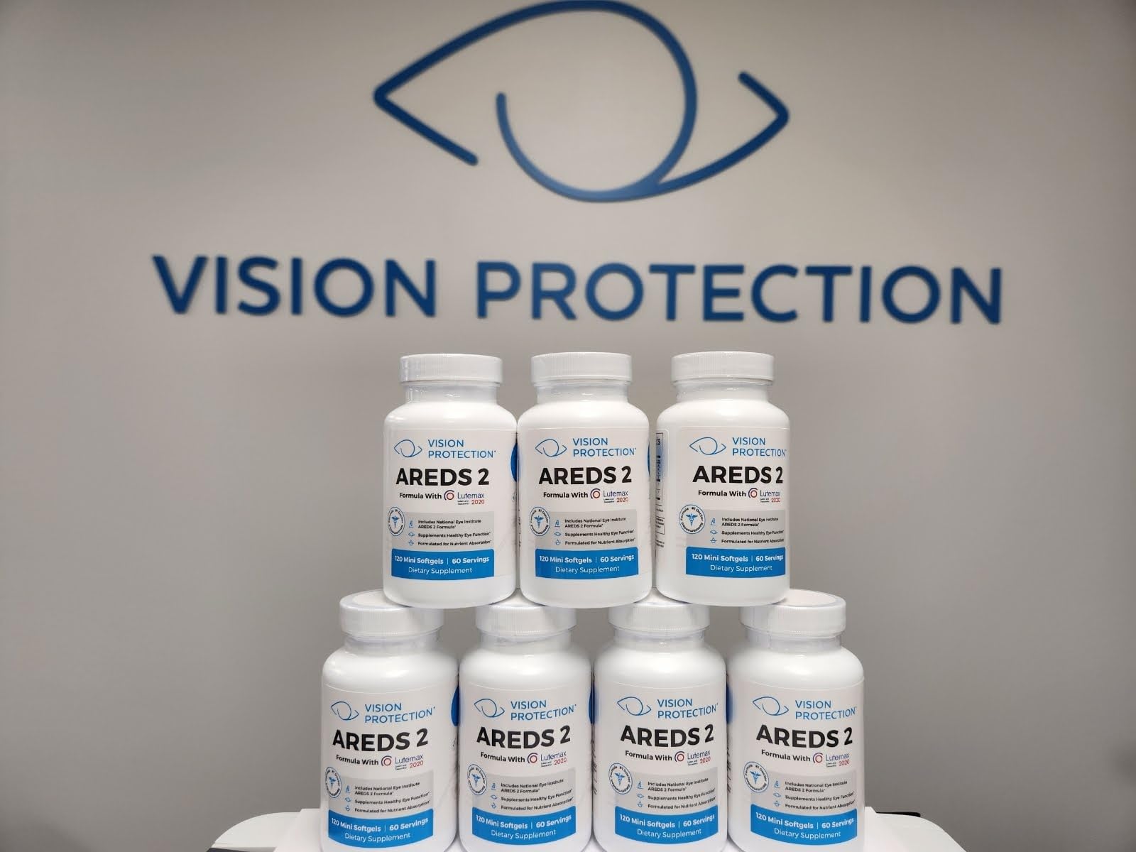 Vision Protection AREDS 2 Eye Vitamin & Mineral Supplement – Lutemax 2020 (120 Mini Softgels)