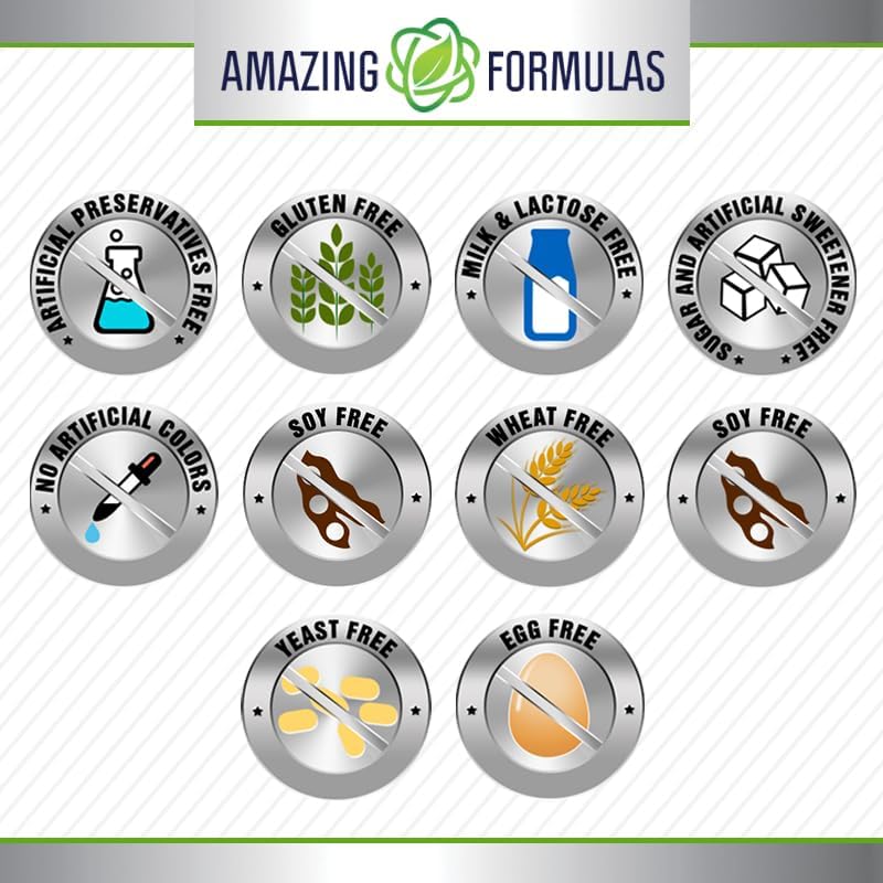 Amazing Formulas L-Citrulline Supplement | 750 Mg Per Serving | 180 Capsules | Non-GMO | Gluten-Free | Made in USA (Pack of 2)