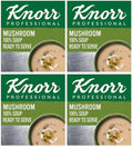 4 x Knorr 100% Soup Cream Of Mushroom 2.5L