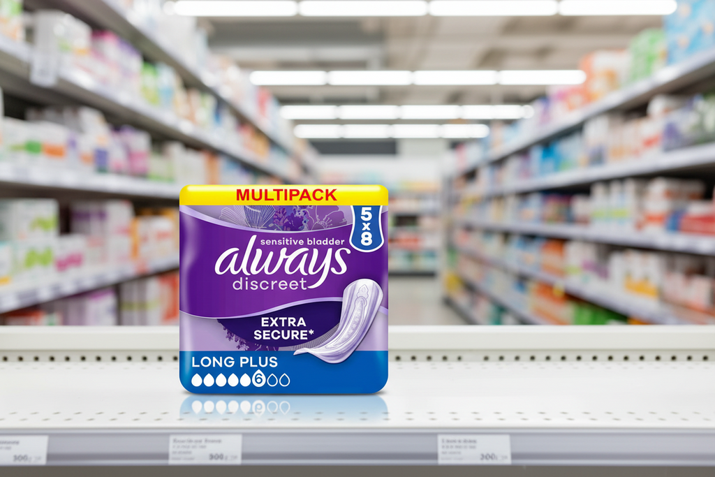 5 x Always Discreet Long Plus  - 8 PACK