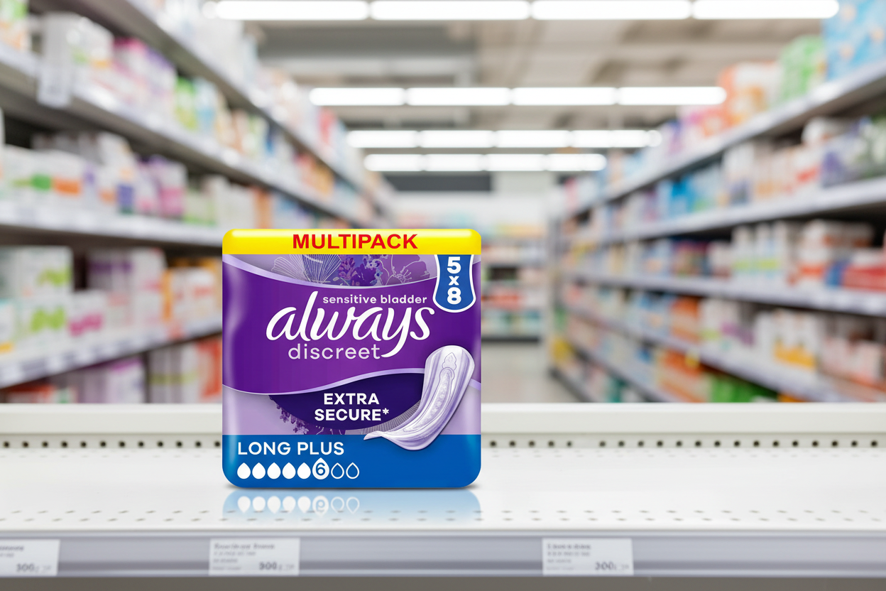 5 x Always Discreet Long Plus  - 8 PACK