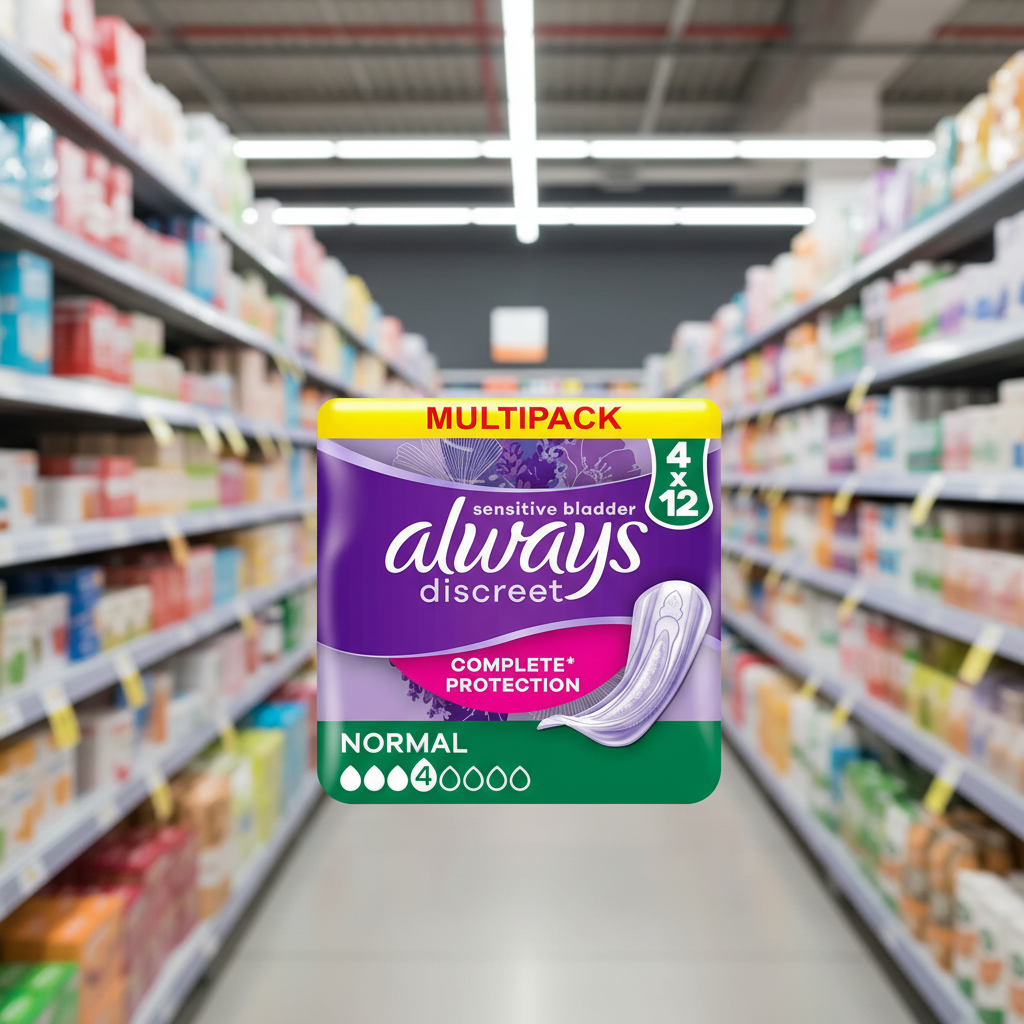 4 x Always Discreet Normal Order - 12 PACK