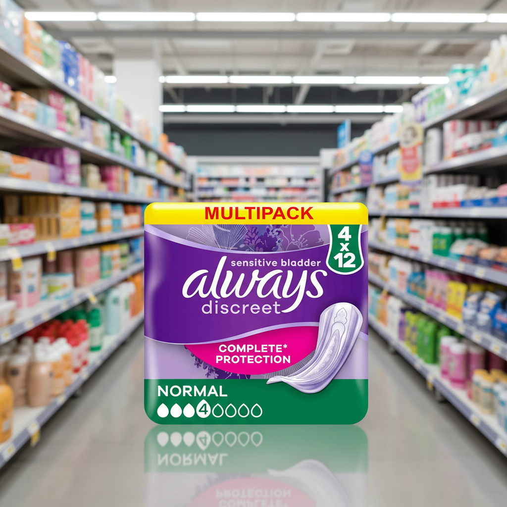 4 x Always Discreet Normal Order - 12 PACK