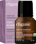 Cliganic Organic Palmarosa Essential Oil - 100% Pure, 10ml, Aromatherapy | Non-GMO, Vegan, Cruelty-Free | Packaging May Vary