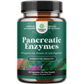 Pancreatin Digestive Enzymes for Gut Health - 60 Count (Protease, Lipase & Amylase)