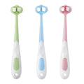 PandaEar 3-Pack Baby Toothbrush - 3-Sided Training Brush for Ages 1-4