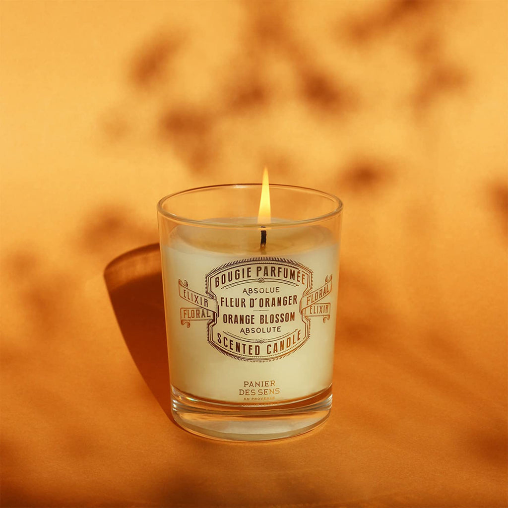 Panier des Sens Orange Blossom Candle – Hand-Poured in Provence, 55h Burn Time, 6.3 oz
