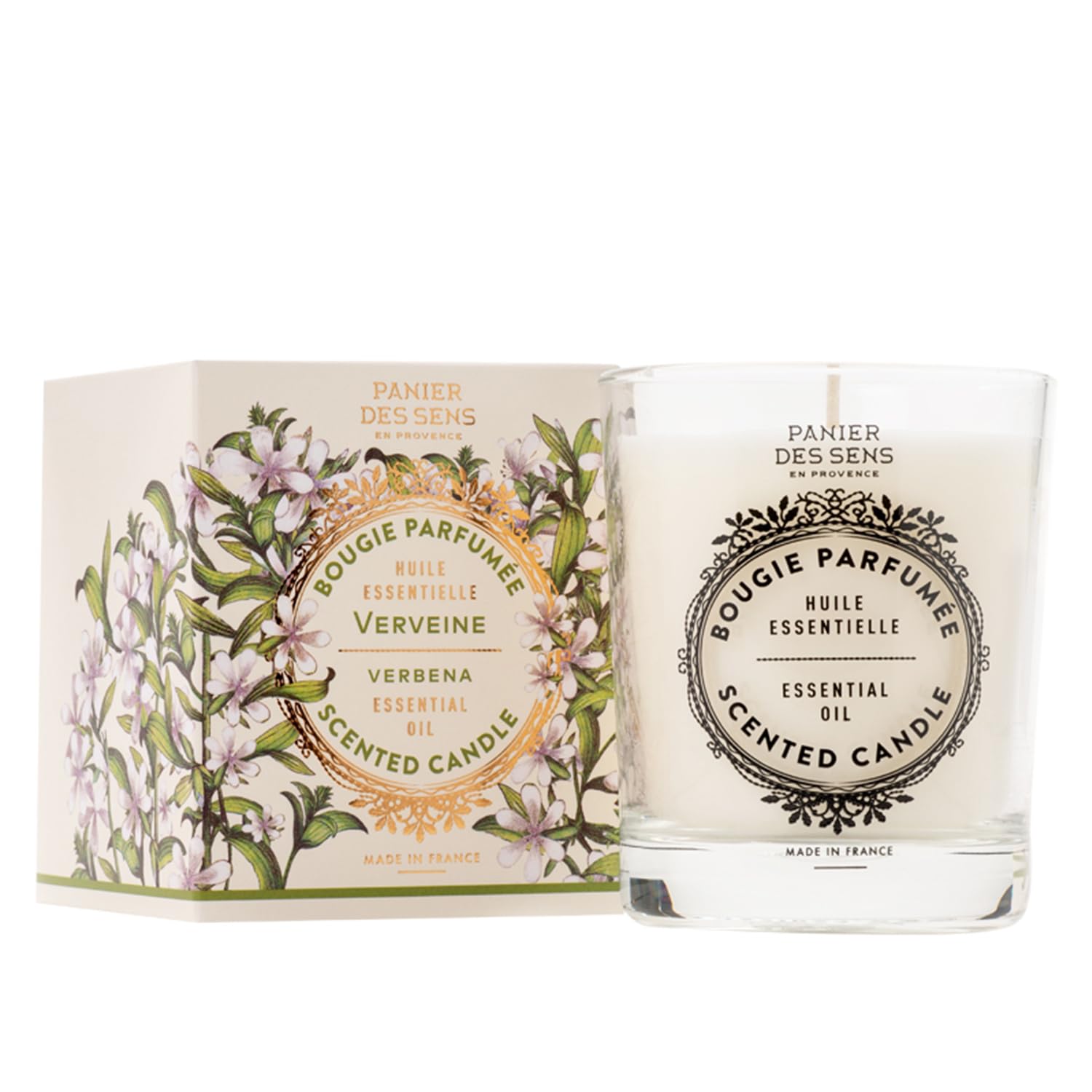Panier des Sens Verbena Candle – Hand-Poured in Provence, 55h Burn Time, 6.3 oz