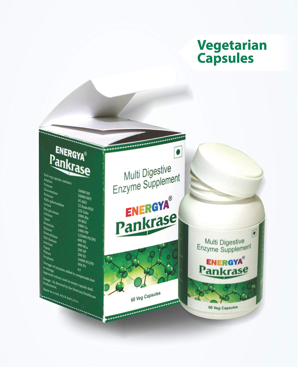 PANKRASE | Physician-Trusted Digestive Enzymes (12) for Gas & Bloating | Hi-Tech Processing