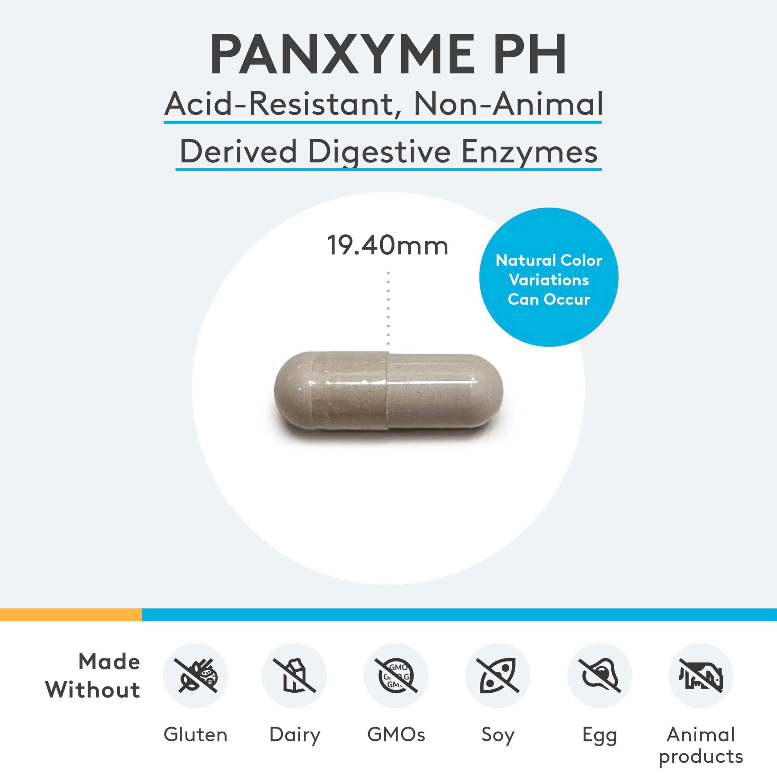 XYMOGEN PanXyme pH - Digestive Enzymes for Gut Health | Gluten Free + Vegan (90 Capsules)