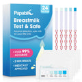 Papablic 24Pcs Breast Milk Alcohol Test Strips – 2 Minute Quick Results for Safe Breastfeeding